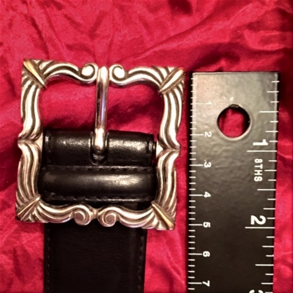 Fossil Leather Belt Silver Gold Western Buckle main image 6